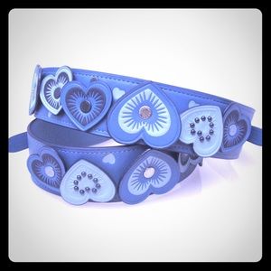 NWT blue hearts Coach strap